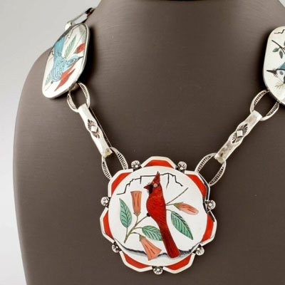 Zuni Necklace by Coonsis, Harlan and Monica